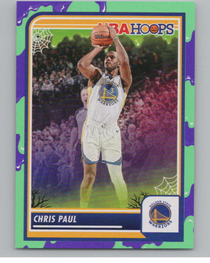 2023-24 Hoops Haunted Hoops Slime #134 Chris Paul V98644 Image 1