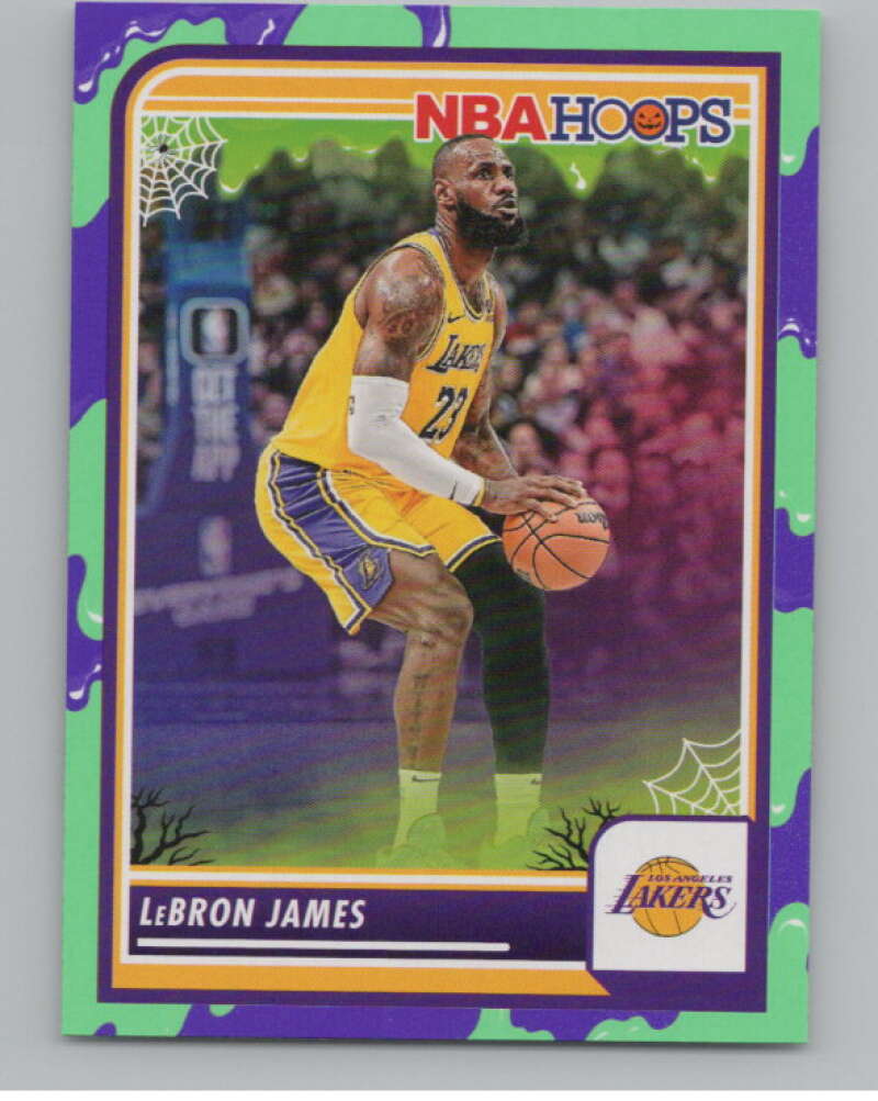 2023-24 Hoops Haunted Hoops Slime #149 LeBron James V98647 Image 1