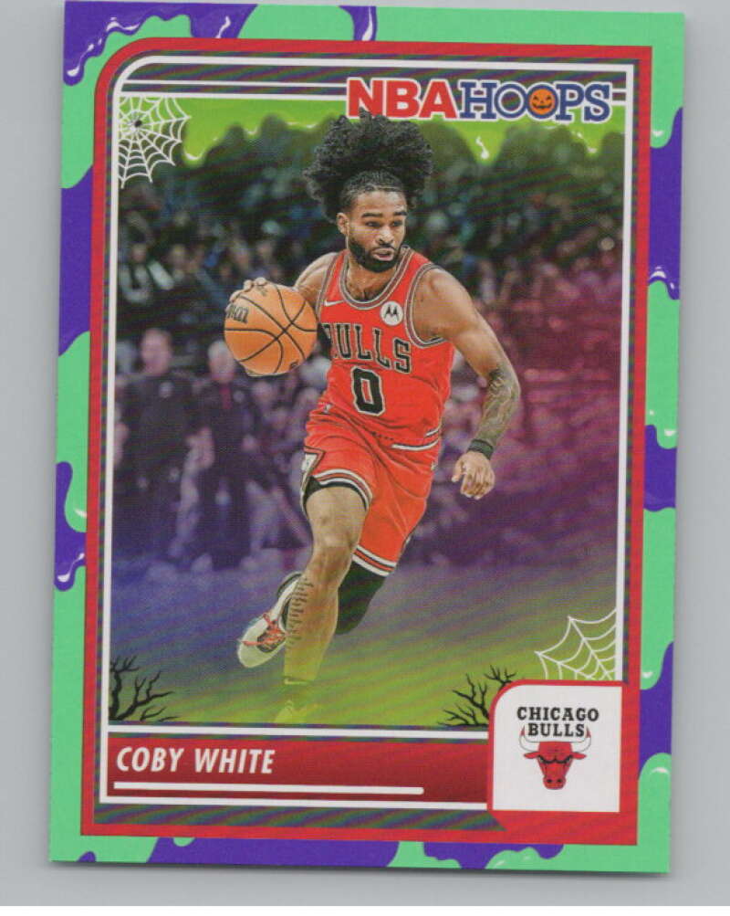 2023-24 Hoops Haunted Hoops Slime #278 Coby White V98658 Image 1
