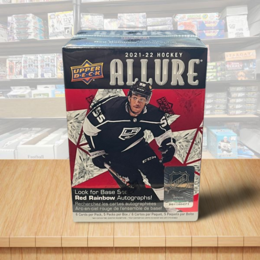 2021-22 Upper Deck Allure Factory Sealed Hockey Blaster Box - Red Rainbows Image 1