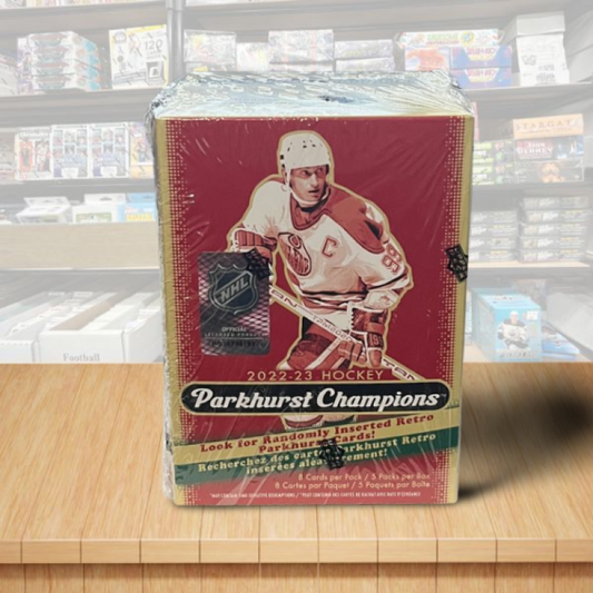 2022-23 Upper Deck Parkhurst Champions Factory Sealed Hockey Blaster Box  Image 1