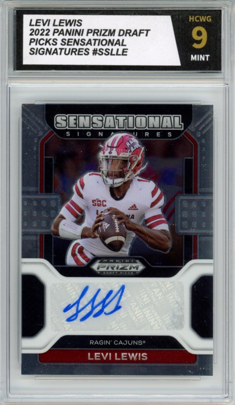 2022 Panini Prizm Draft Picks Sensational Signatures Levi Lewis HCWG 9 Image 1