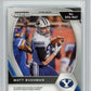 2021 Panini Prizm Draft Picks Autographs Prizm Green Matt Bushman Rookie HCWG 9 Image 2