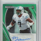 2021 Panini Prizm Draft Picks Autographs Prizm Green Patrick Johnson Rookie HCWG 8 Image 1