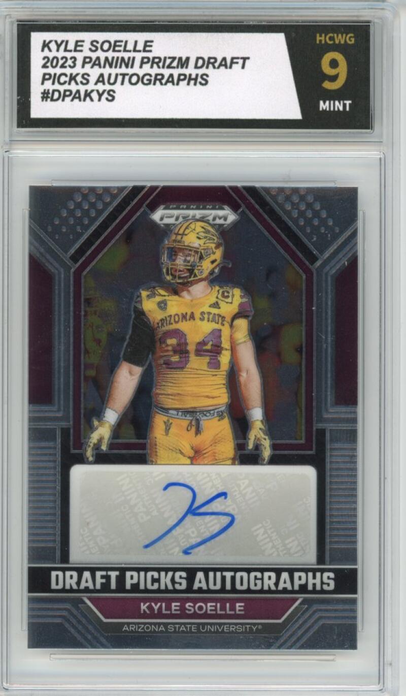 2023 Panini Prizm Draft Picks Autographs Kyle Soelle HCWG 9 Image 1