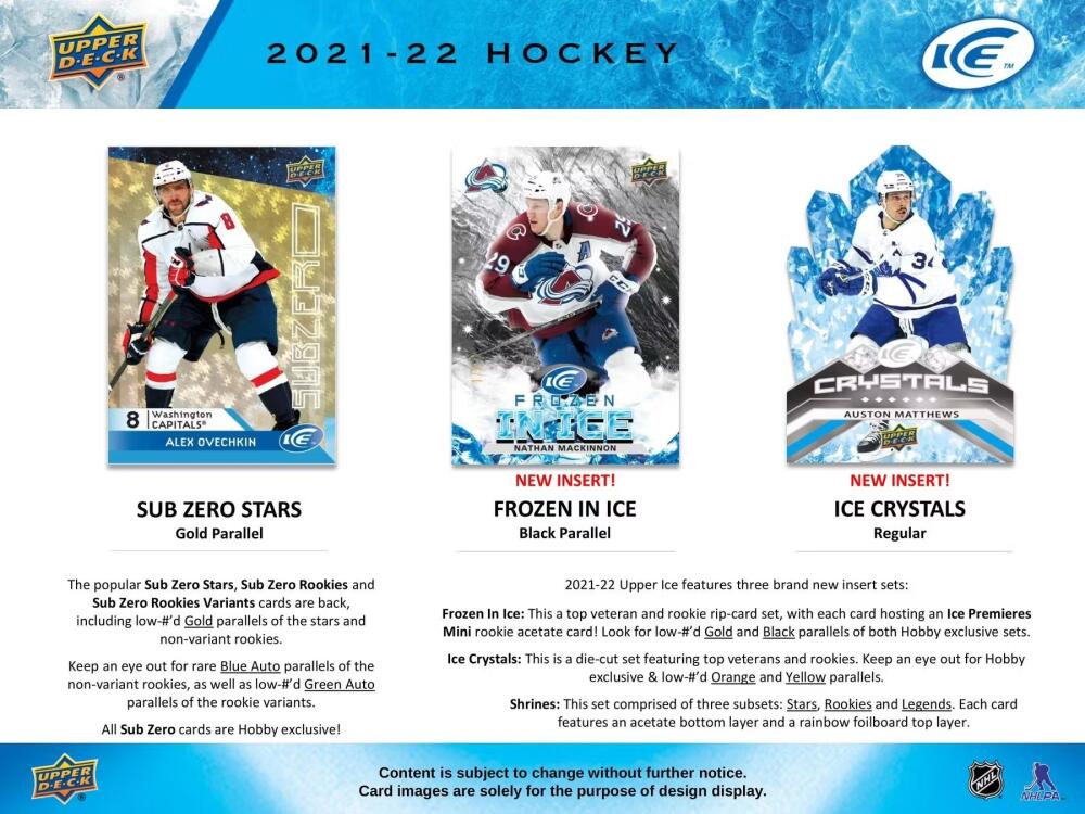 2021-22 Upper Deck Ice Factory Sealed Hockey HOBBY Box - Bonus Pack Image 3