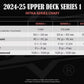 2024-25 Upper Deck Series 1 Hockey Hobby Box Image 9