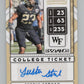 2020 Contenders Draft Picks Ticket #290 Justin Strnad RC Auto V98665 Image 1