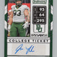 2020 Contenders Draft Picks Ticket #285 James Lynch RC Auto Football V98667 Image 1