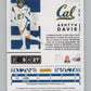 2020 Contenders Draft Picks Ticket Blue Foil #218 Ashtyn Davis RC Auto V98671 Image 2
