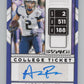 2020 Contenders Draft Picks Ticket #323 Aaron Fuller. RC Auto Football V98672 Image 1