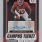 2021 Contenders Draft Picks Campus #230 Alex Leatherwood 18/99 RC Auto V98674 Image 1