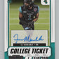 2021 Panini Contenders Draft Picks #320 CJ Marable Rookie Auto V98682 Image 1