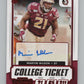 2021 Contenders Draft Picks Ticket Red #167 Marvin Wilson Rookie Auto V98684 Image 1