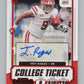 2021 Contenders Draft Picks Ticket Red #257 Trey Ragas Rookie Auto V98689 Image 1
