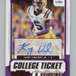 2021 Contenders Draft Picks Ticket Red #259 Kary Vincent Jr. Rookie Auto V98690 Image 1