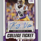 2021 Contenders Draft Picks Ticket Red #259 Kary Vincent Jr. Rookie Auto V98691 Image 1