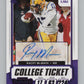 2021 Contenders Draft Picks Purple #143 Racey McMath Rookie Auto V98700 Image 1