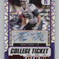 2021 Contenders Draft Picks Red Explosion #178 Paddy Fisher Rookie Auto V98702 Image 1