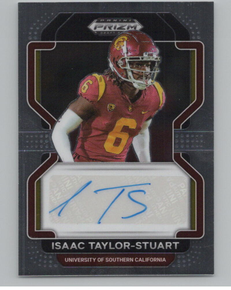 2022 Panini Prizm Draft Picks Autographs Isaac Taylor-Stuart Auto V98706 Image 1