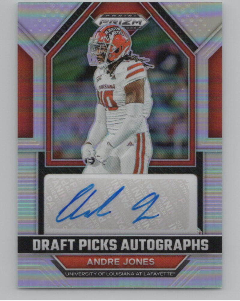 2023 Panini Prizm Draft Picks Draft Picks Autographs Andre Jones Auto V98708 Image 1