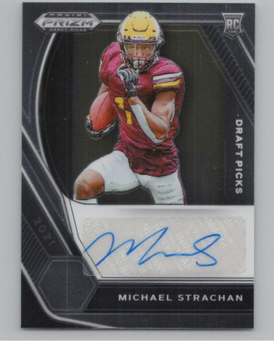 2021 Panini Prizm Draft Picks Autographs Michael Strachan Autograph V98710 Image 1