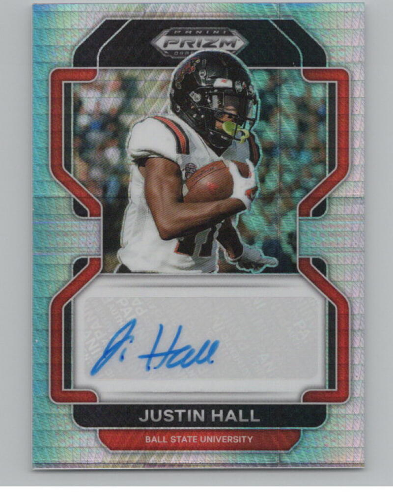 2022 Panini Prizm Draft Picks Autographs Justin Hall Autograph V98711 Image 1