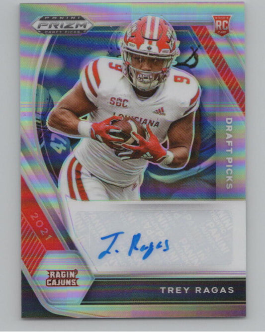 2021 Panini Prizm Draft Picks Autographs Trey Ragas Rookie V98716 Image 1