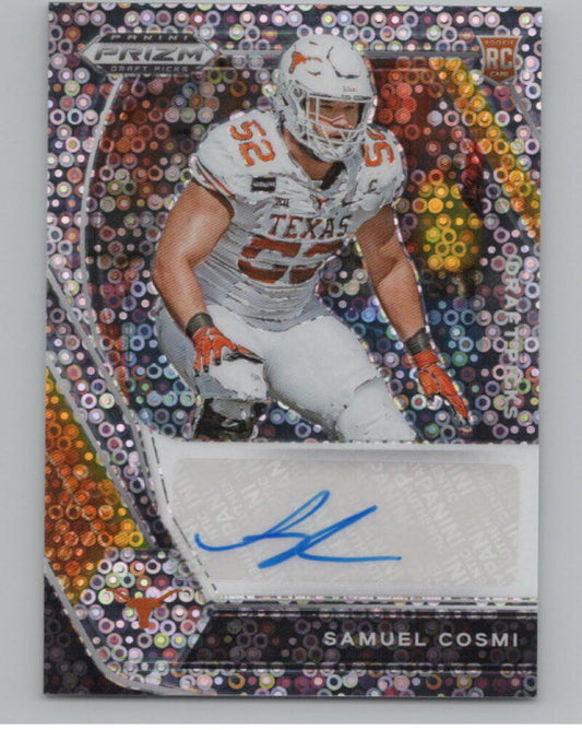 2021 Panini Prizm Draft Picks Autographs Prizms Circles Samuel Cosmi RC V98720 Image 1