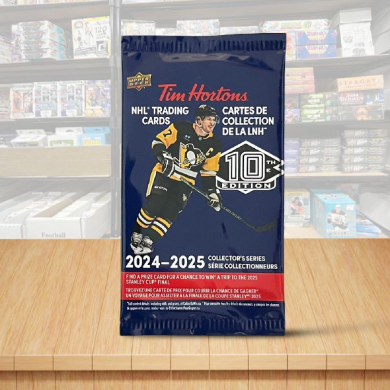 2024-25 Upper Deck Tim Hortons 10th Edition Hockey Hobby Pack - Canadian Exclusive  Image 1