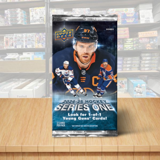 2024-25 Upper Deck Series 1 Hockey Hobby PACK - 12 cards Per Pack  Image 1