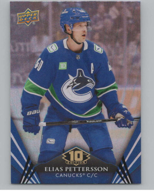 2024-25 Upper Deck Tim Hortons Hockey #10 Elias Pettersson Image 1