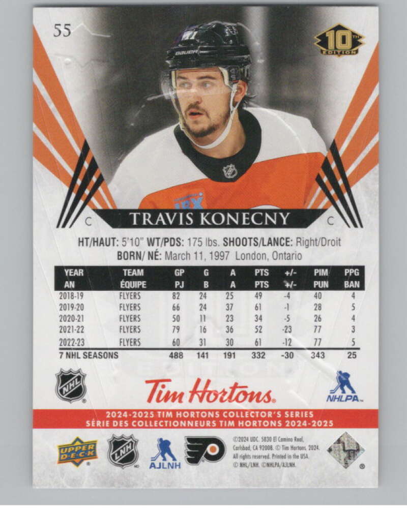 2024-25 Upper Deck Tim Hortons Hockey #55 Travis Konecny Image 2