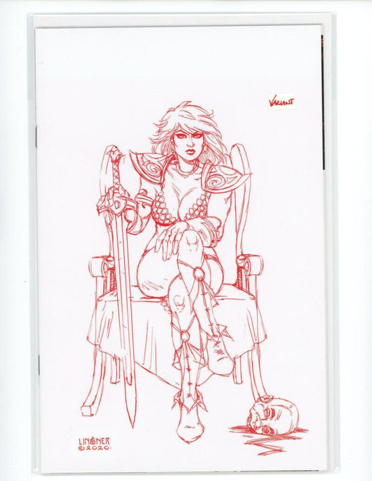 Red Sonja #24 Linsner 1:30 Red Line Tint Virgin FOC Comic Mint VARIANT - B1-3 Image 1