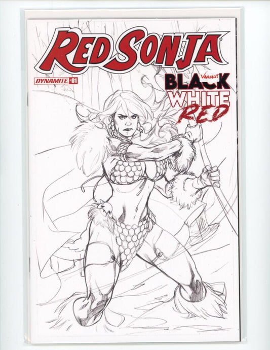 Red Sonja Volume 1 Dynamite Black White Red Incentive Comic Mint VARIANT - B1-11 Image 1