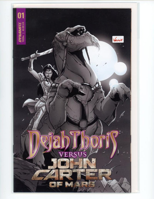 Dejah Thoris Versus John Carter of Mars #1 B&W Comic Mint VARIANT - B1-15 Image 1