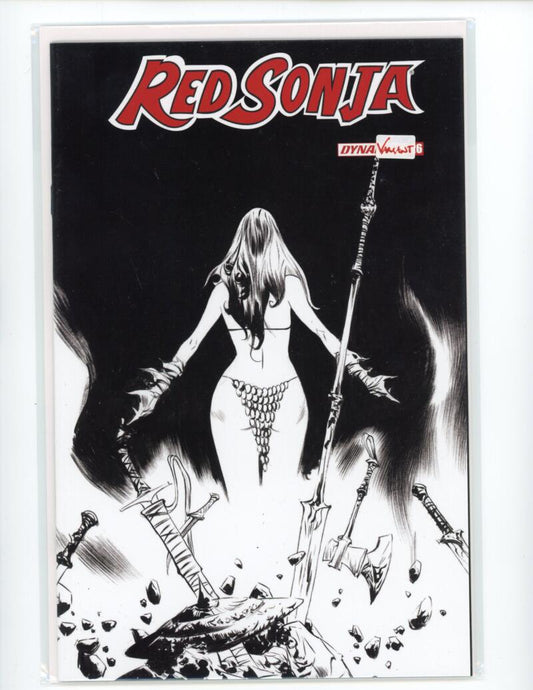 Red Sonja #26 Linsner 1:25 B&W Dynamite Comic Mint VARIANT - B1-30 Image 1