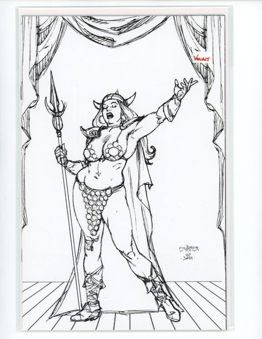 Sonjaversal #6 B&W Michael Linsner Virgin Dynamite Comic Mint VARIANT - B1-43 Image 1
