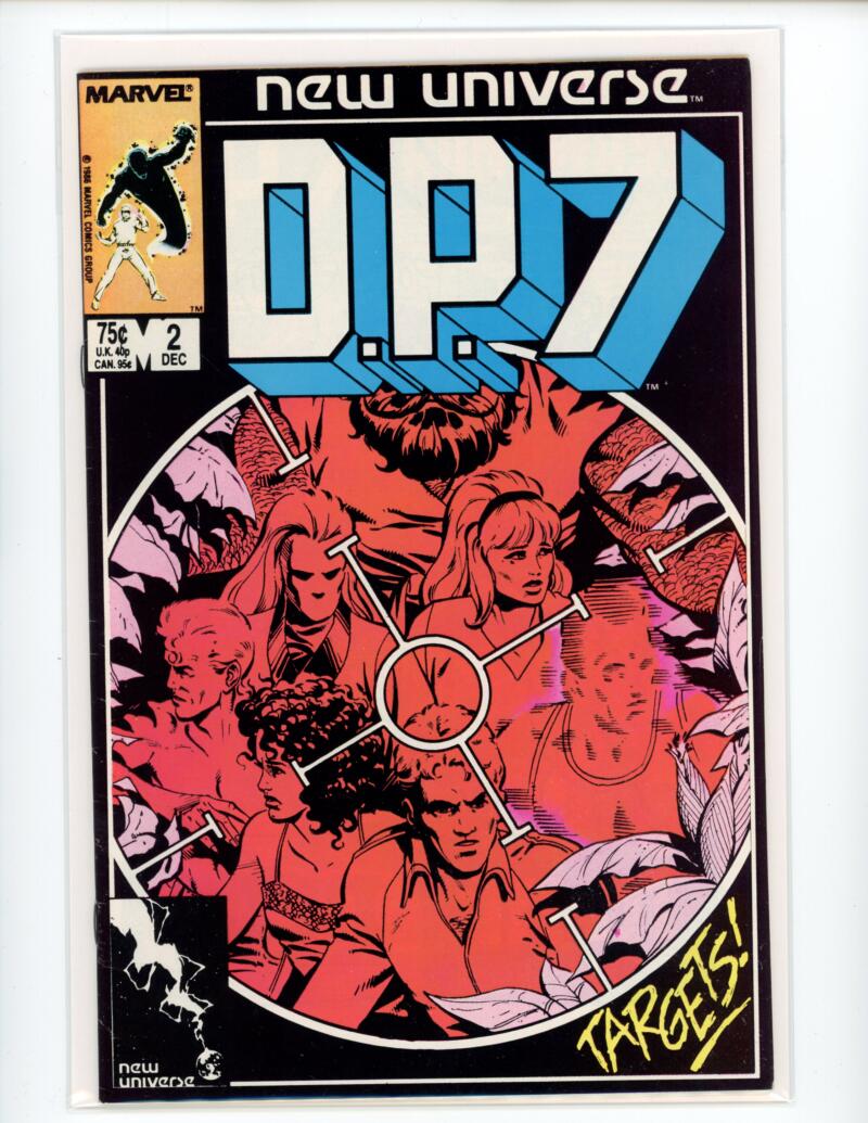 Marvel D.P.7 New Universe #2 December 1986 Comic NM-Mint - B2-14 Image 1