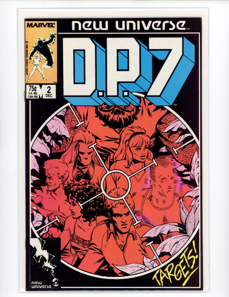 Marvel D.P.7 New Universe #2 December 1986 Comic NM-Mint - B2-15 Image 1