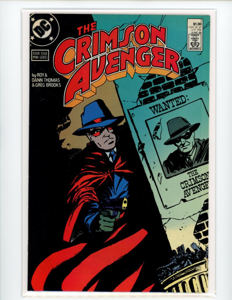 DC The Crimson Avenger #1 1988 Magazine Comic Book VG+ -  B7-35 Image 1
