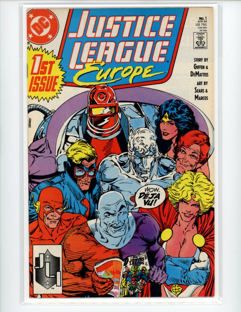 DC Justice League Europe #1 1989 Magazine Comic Book VF -  B9-86 Image 1