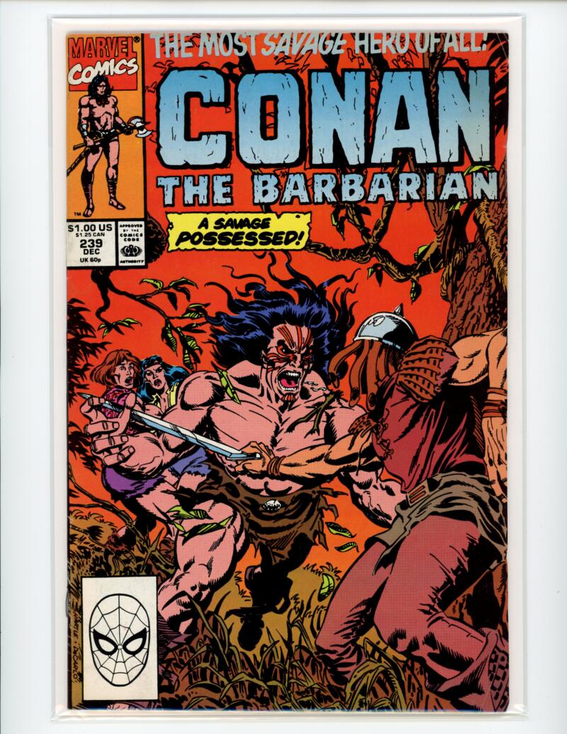 Marvel Conan the Barbarian #239 1990 Magazine Comic Book VF -  B9-94 Image 1