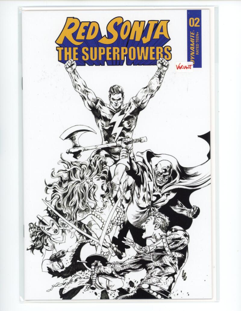 Red Sonja The Superpowers #2 Incentive Dynamite Comic Mint VARIANT - B16-10 Image 1