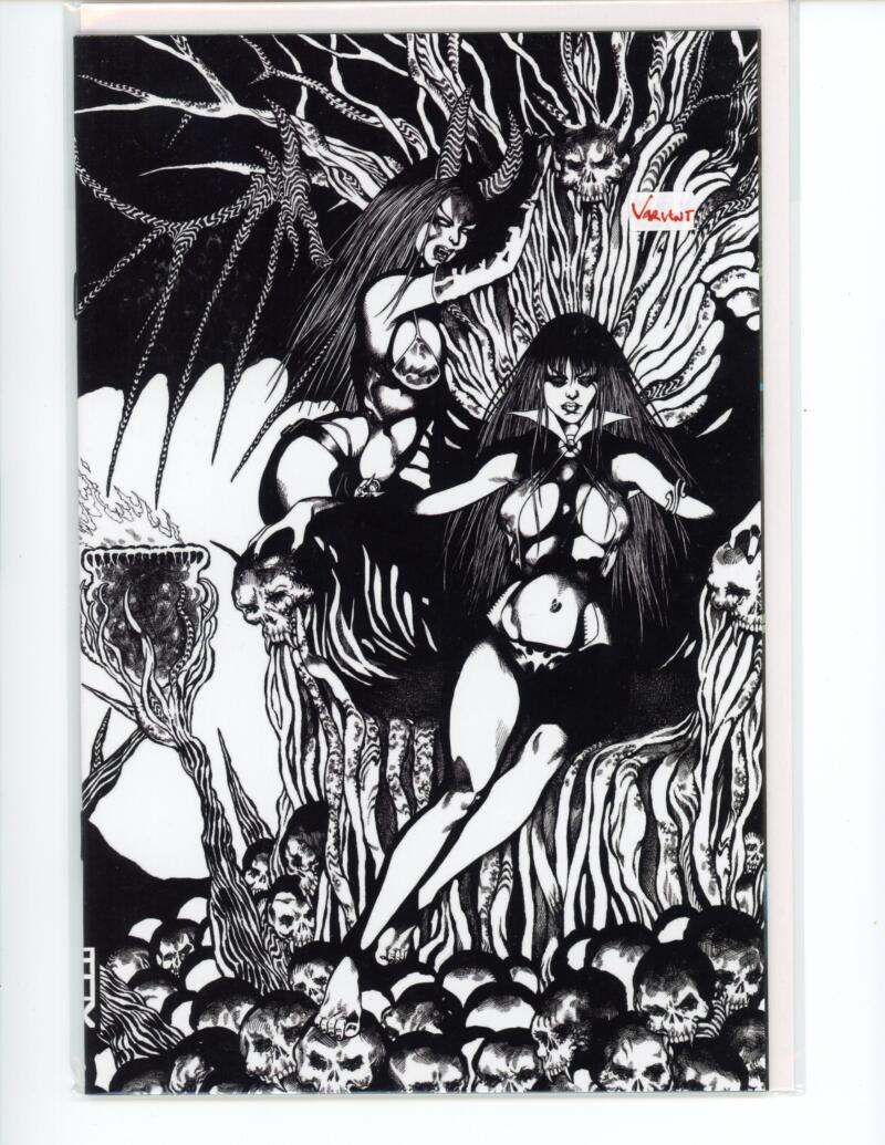 Vampirella vs Purgatori #3 B&W  Incentive Dynamite Comic Mint VARIANT - B16-30 Image 1