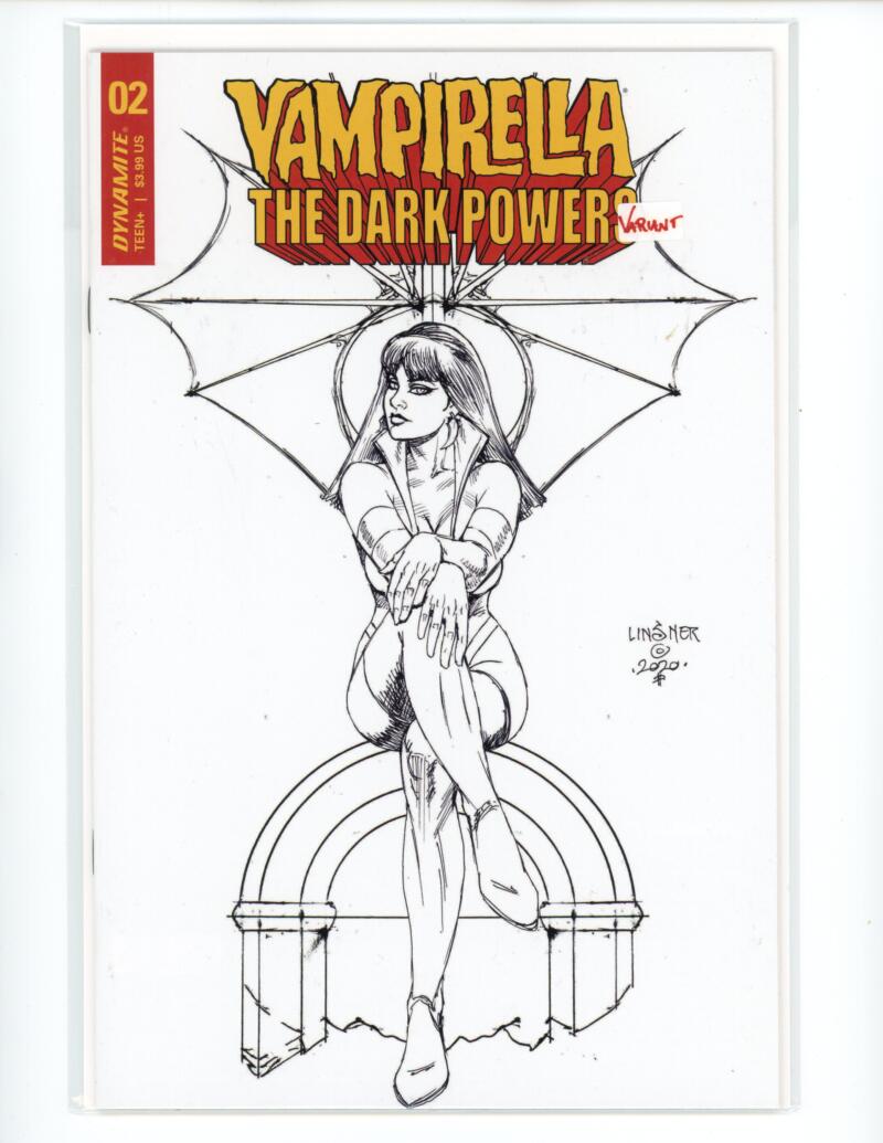 Vampirella The Dark Powers #2 B&W Incentive Dynamite Comic Mint VARIANT - B16-41 Image 1