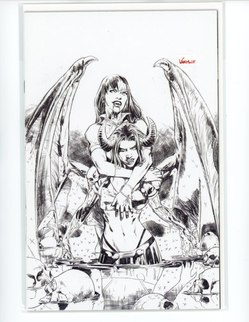 Vampirella vs Purgatori #2 B&W Incentive Comic Mint VARIANT - B16-64 Image 1