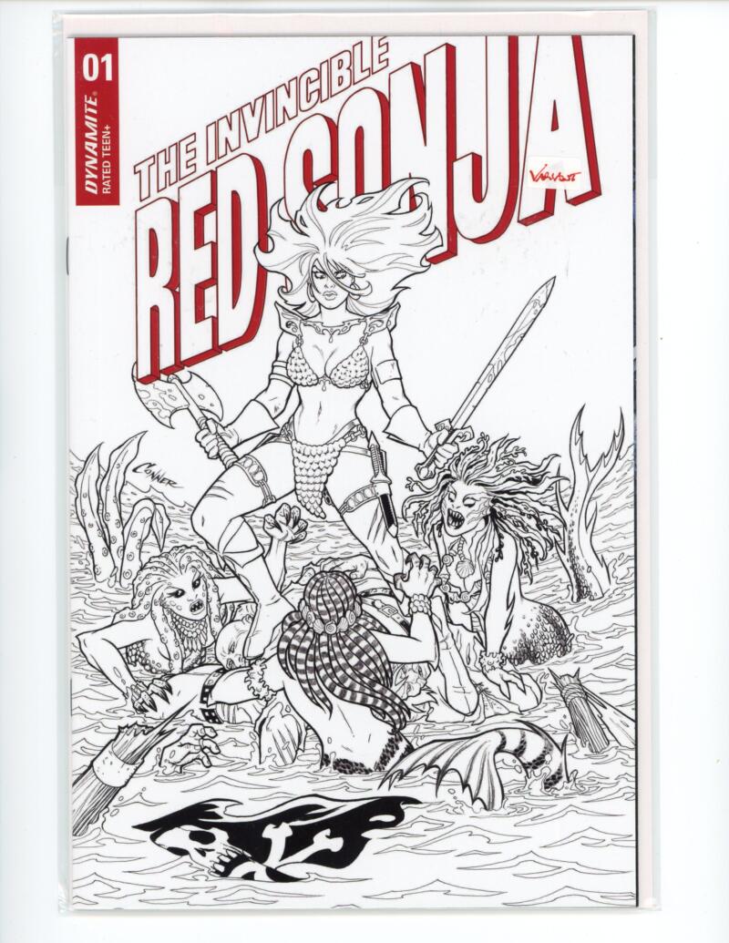 The Invincible Red Sonja #1 2021 B&W Incentive Comic Mint VARIANT - B16-69 Image 1