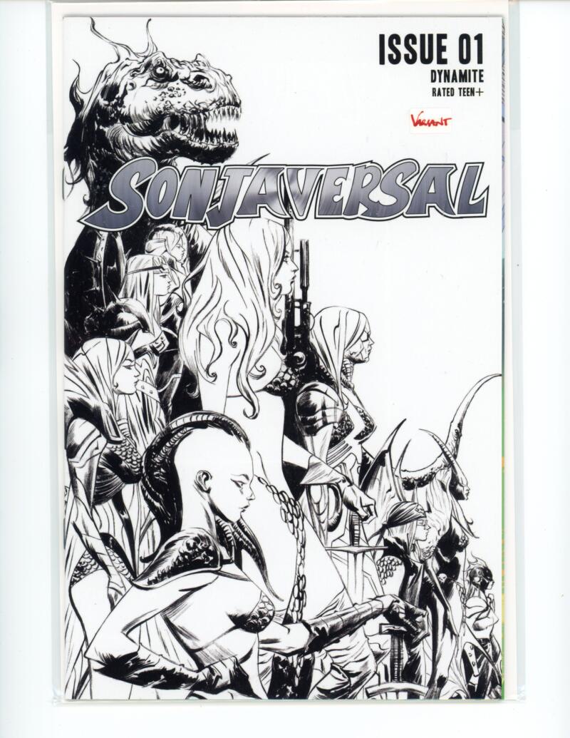Sonjaversal #1 B&W Dynamite Incentive Comic Mint VARIANT - B16-74 Image 1