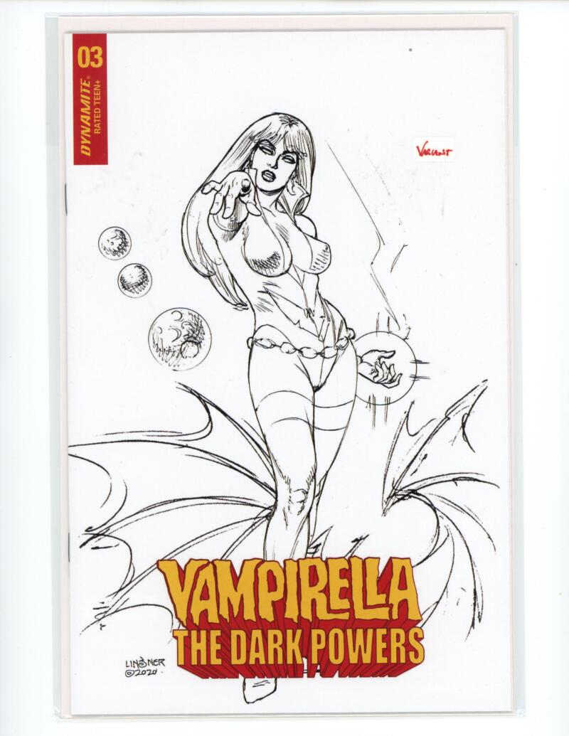 Vampirella Dark Powers #3 B&W Dynamite Incentive Comic Mint VARIANT - B16-90 Image 1